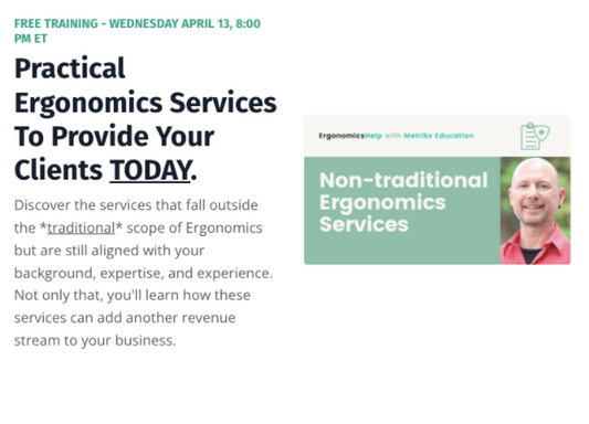 FREE TRAINING - WEDNESDAY APRIL 13, 8:00 PM ET