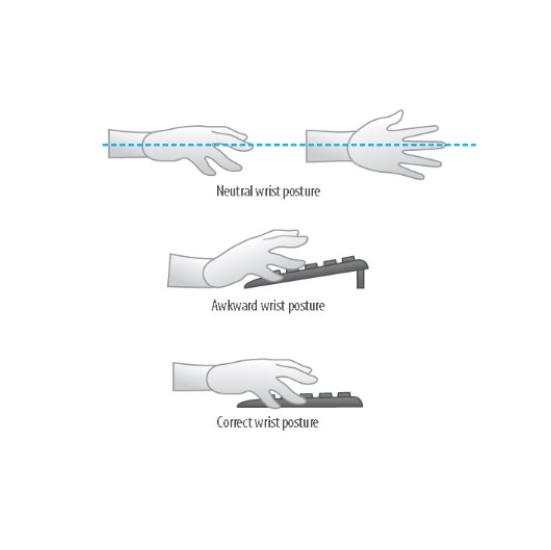 Poor versus Comfortable Postures: Keyboard