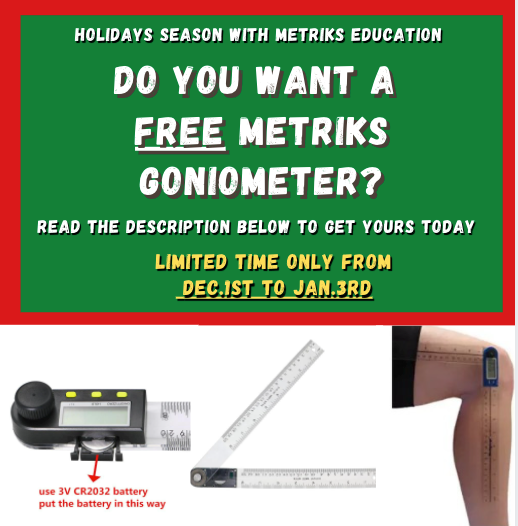 Get your FREE Goniometer Today!