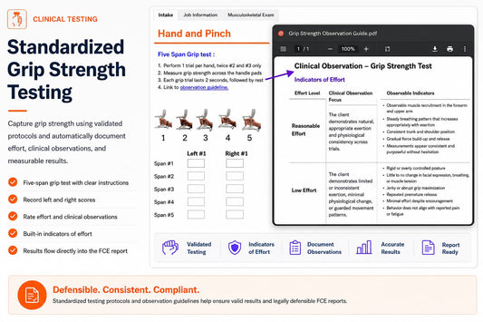 FCE Software Pricing | Pay Per FCE Functional Capacity Evaluation Software