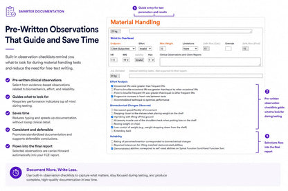 FCE Software Pricing | Pay Per FCE Functional Capacity Evaluation Software